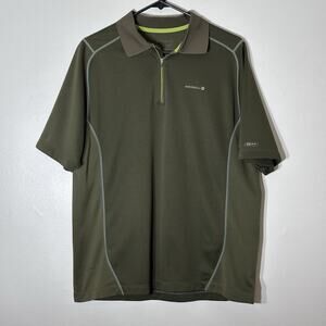 Merrell Upf 30 Men’s Green Polo Opti-wick Size L
